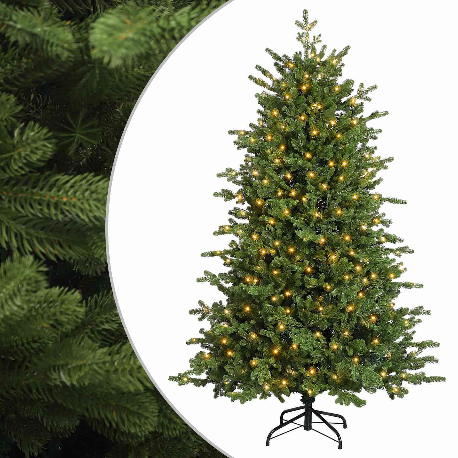 vidaXL Árbol de Navidad artificial con ramas articuladas Multitalla