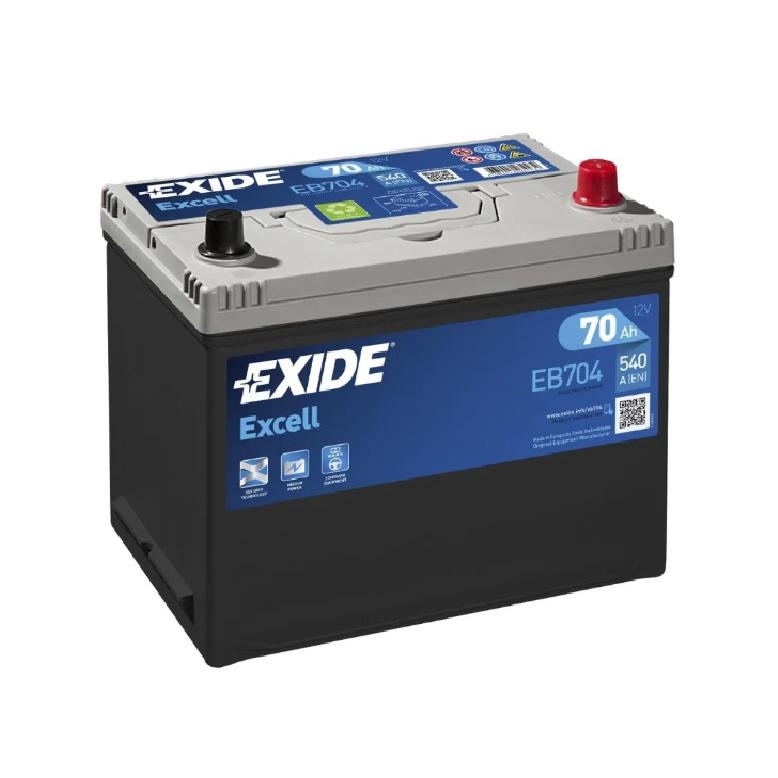Batería de coche Tudor 70Ah EB704 Exide