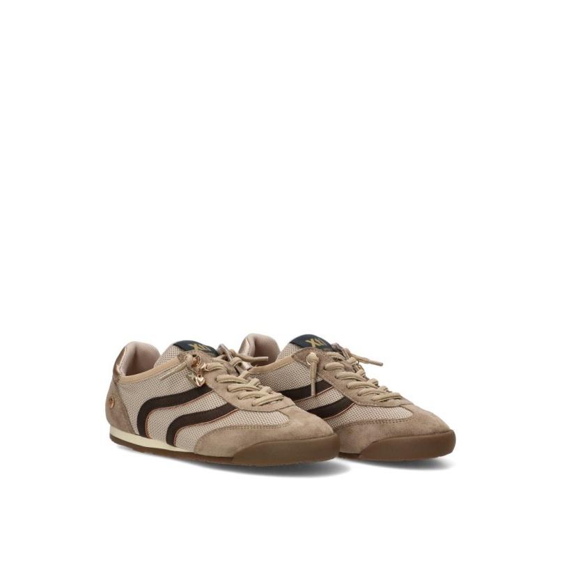 Zapatillas Casual Xti - Mujer - Suela Plana - Modelo 146156 - Color Beige