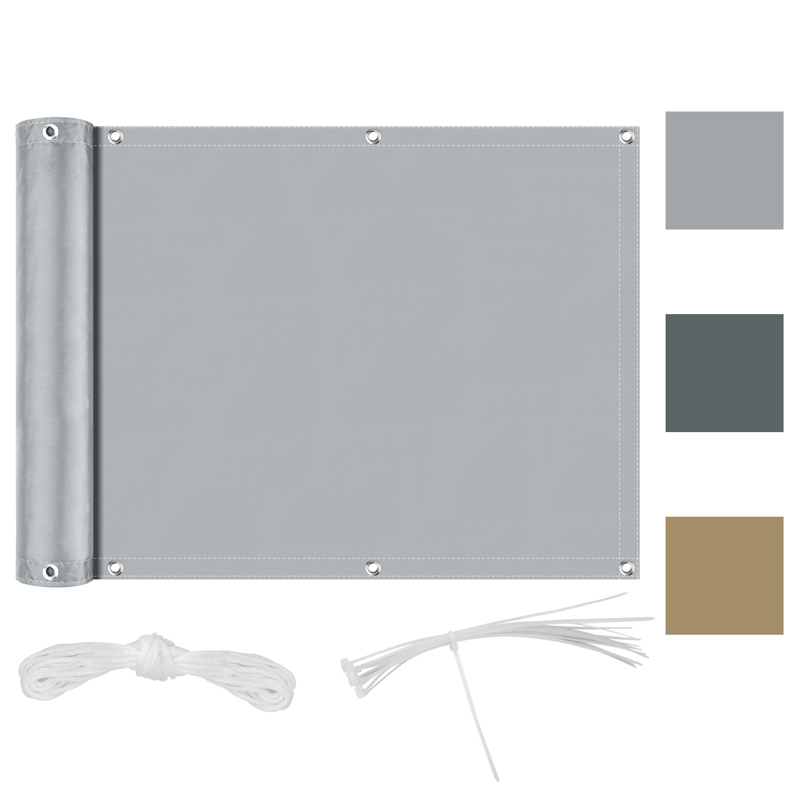 TK Cubierta De Privacidad Para Balcón Protección UV 95% Telas De Sombra Impermeables Para Patio Jardín Piscina Decoración De Porche