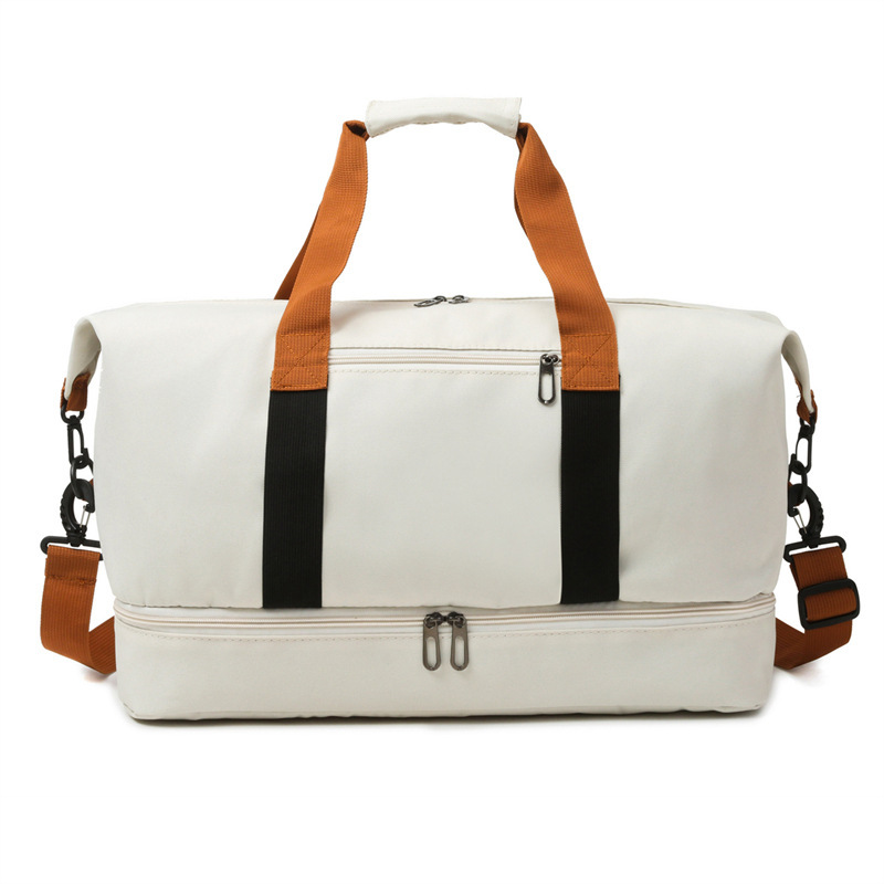 Bolsa De Viaje De Gran Capacidad Para Hombres Y Mujeres Impermeable Bolsa Deportiva Para Fin De Semana Bolsa Mensajera Seca Y Húmeda Estilo Fashion