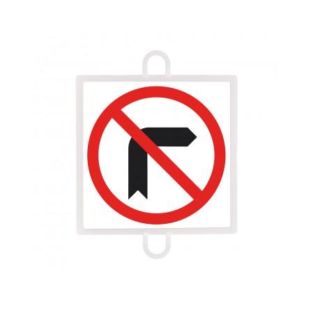PANEL DE SEÑALIZACIÓN TRÁFICO DE PROHIBICIÓN Nº 4 (GIRO DCHA) SOFTEE