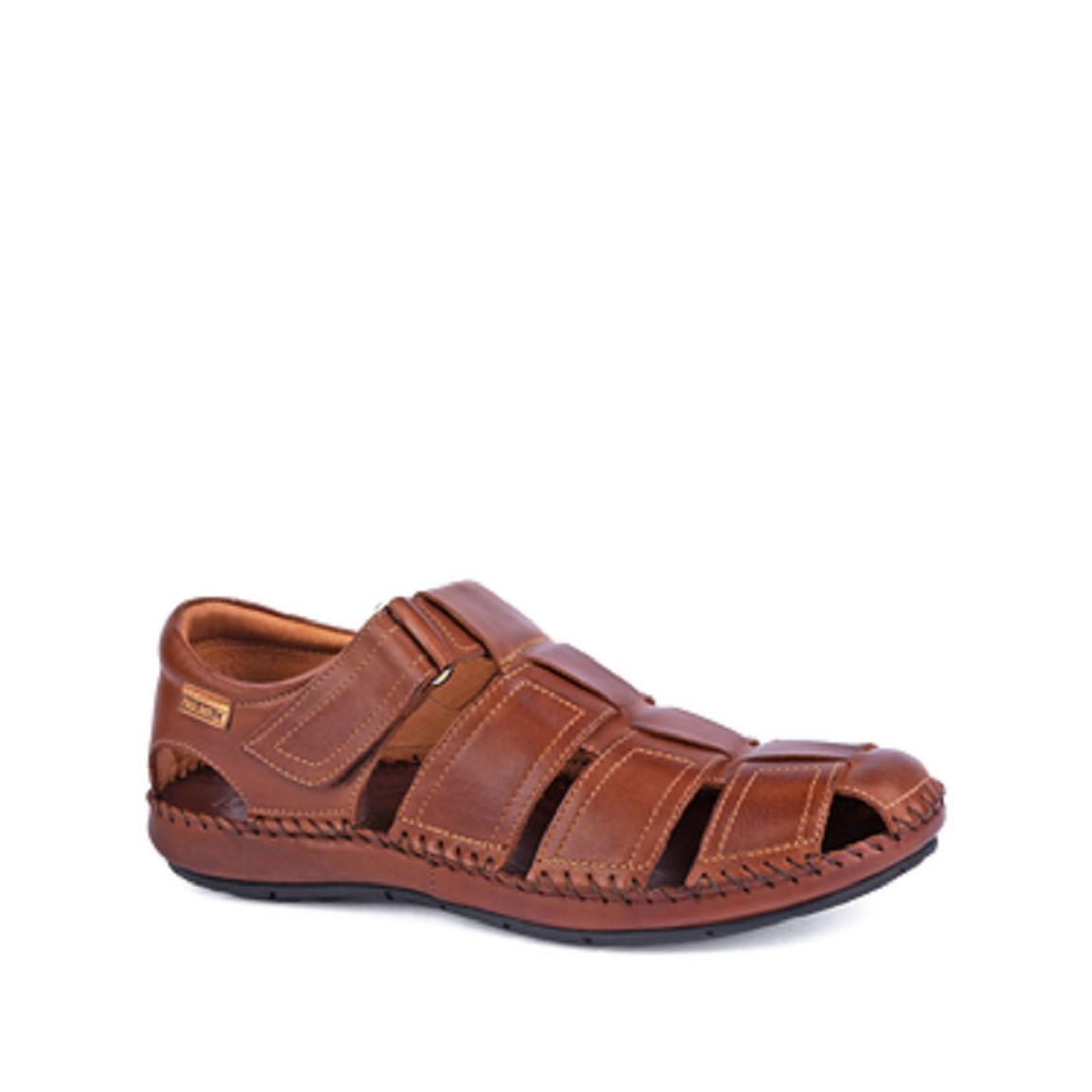 PIKOLINOS TARIFA 06J-5433 SANDALIAS DE HOMBRE DE PIEL DE PRIMERA CALIDAD; AJUSTABLE CON VELCRO, ligera y flexible.