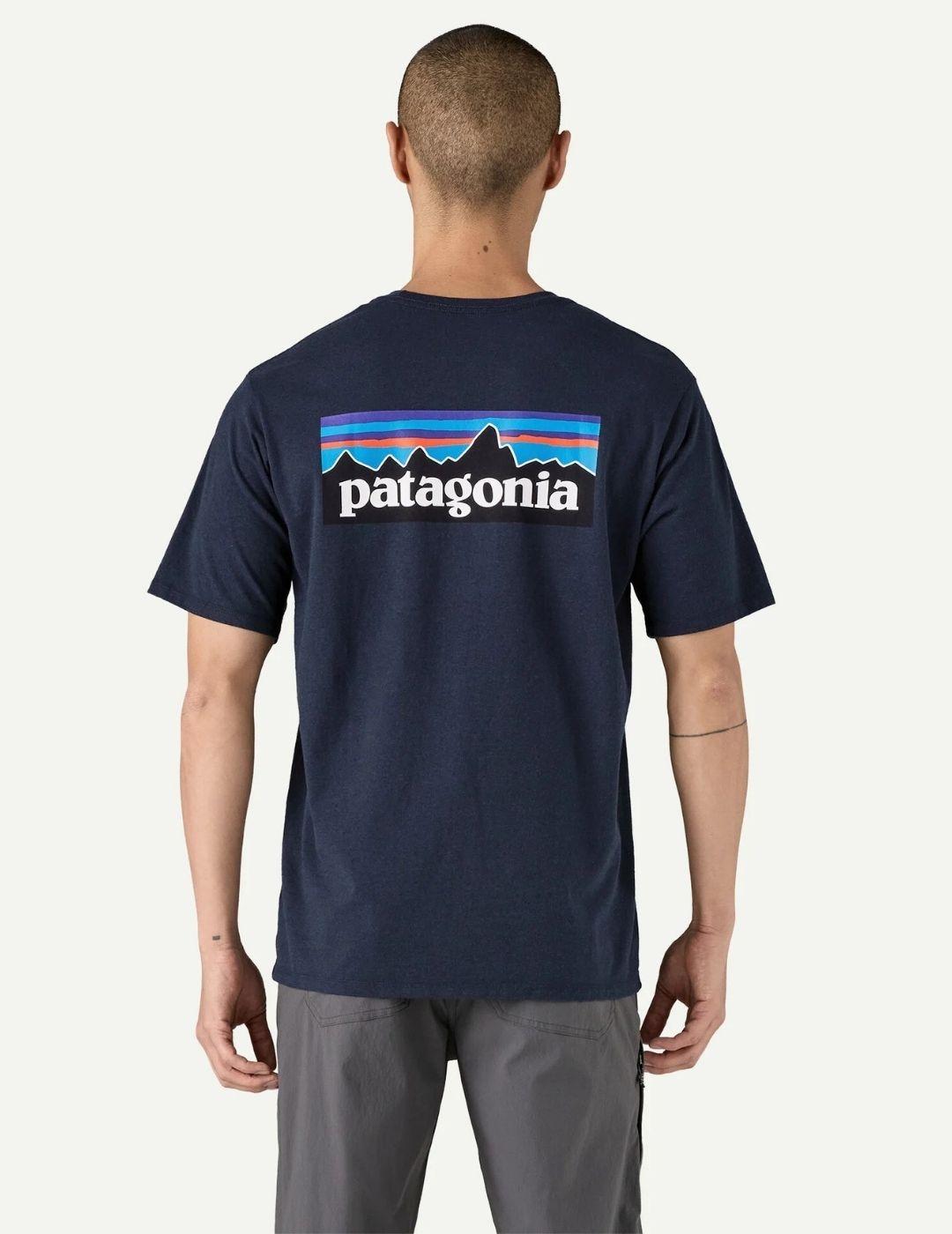 Camiseta Patagonia P-6 Logo Responsibili- Tee Hombre