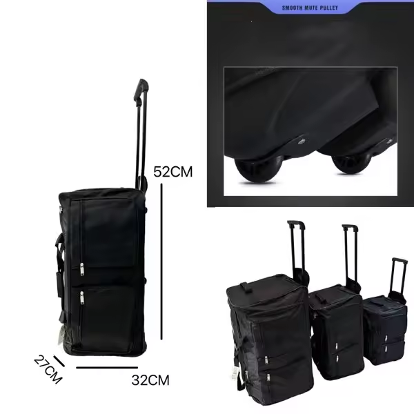 Bolso con ruedas Oxford , Maleta ultraligera de gran capacidad para equipaje rodante de 32/40 pulgadas, Maleta de viaje.