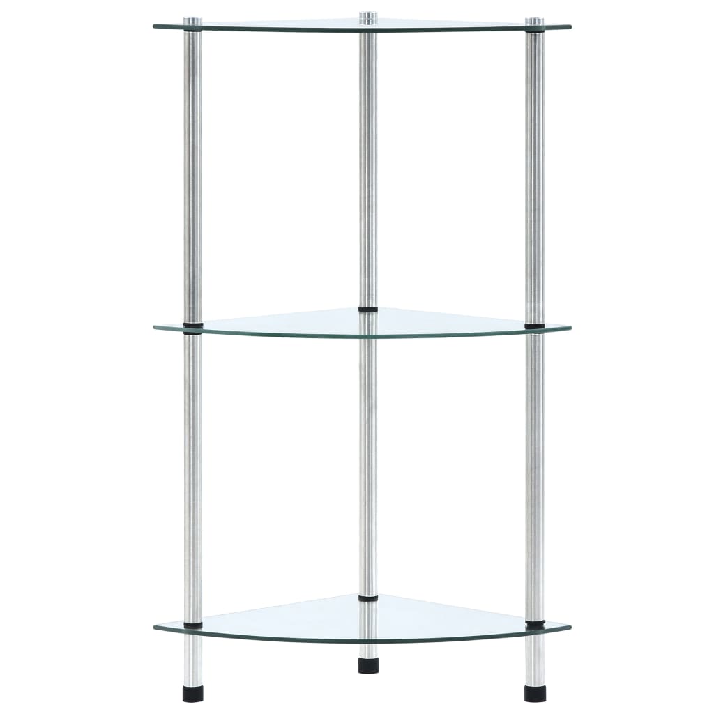 Vidaxl Estantería 3 Niveles Cristal Templado 30x30x67 Cm