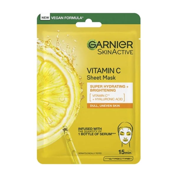 Mascarilla Facial Garnier Vitamina C Sheet Mask 15min 28g