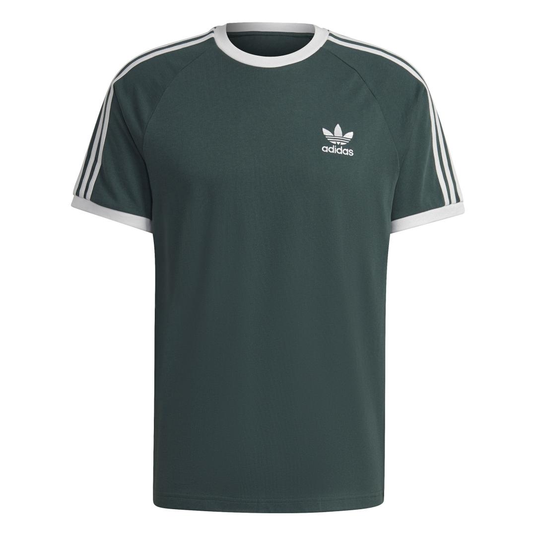 Adidas Camiseta Hombre 3 Stripes Verde - Estilo Deportivo