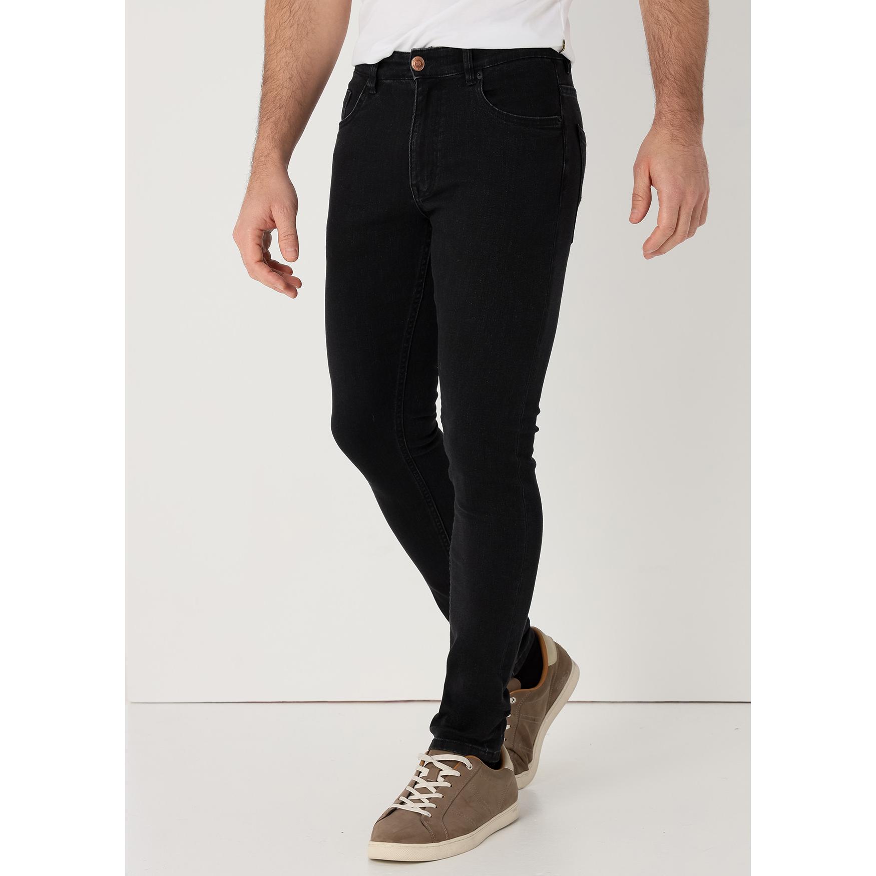 SIX VALVES - Jeans Phantom Black - Super Skinny - Tiro Medio - Tallaje en Pulgadas- Tallaje en Pulgadas