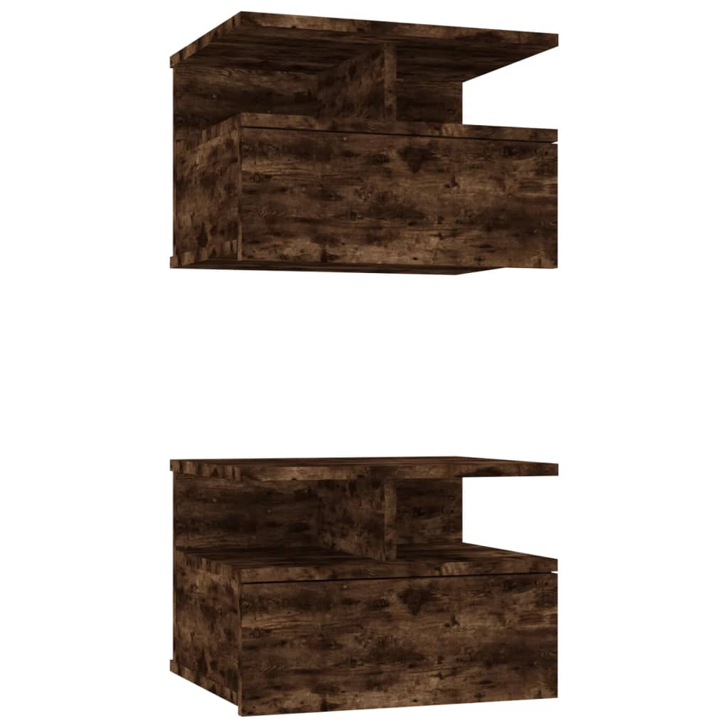 Vidaxl - Mesita de Noche Flotante de Madera Blanca 40x31x27 Cm