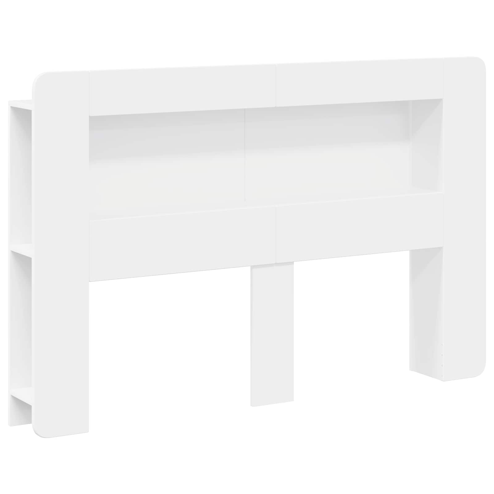 vidaXL Cabecero con armario con almacenamiento Madera de ingeniería 153.5 x 18.5 x 100 cm Multicolor