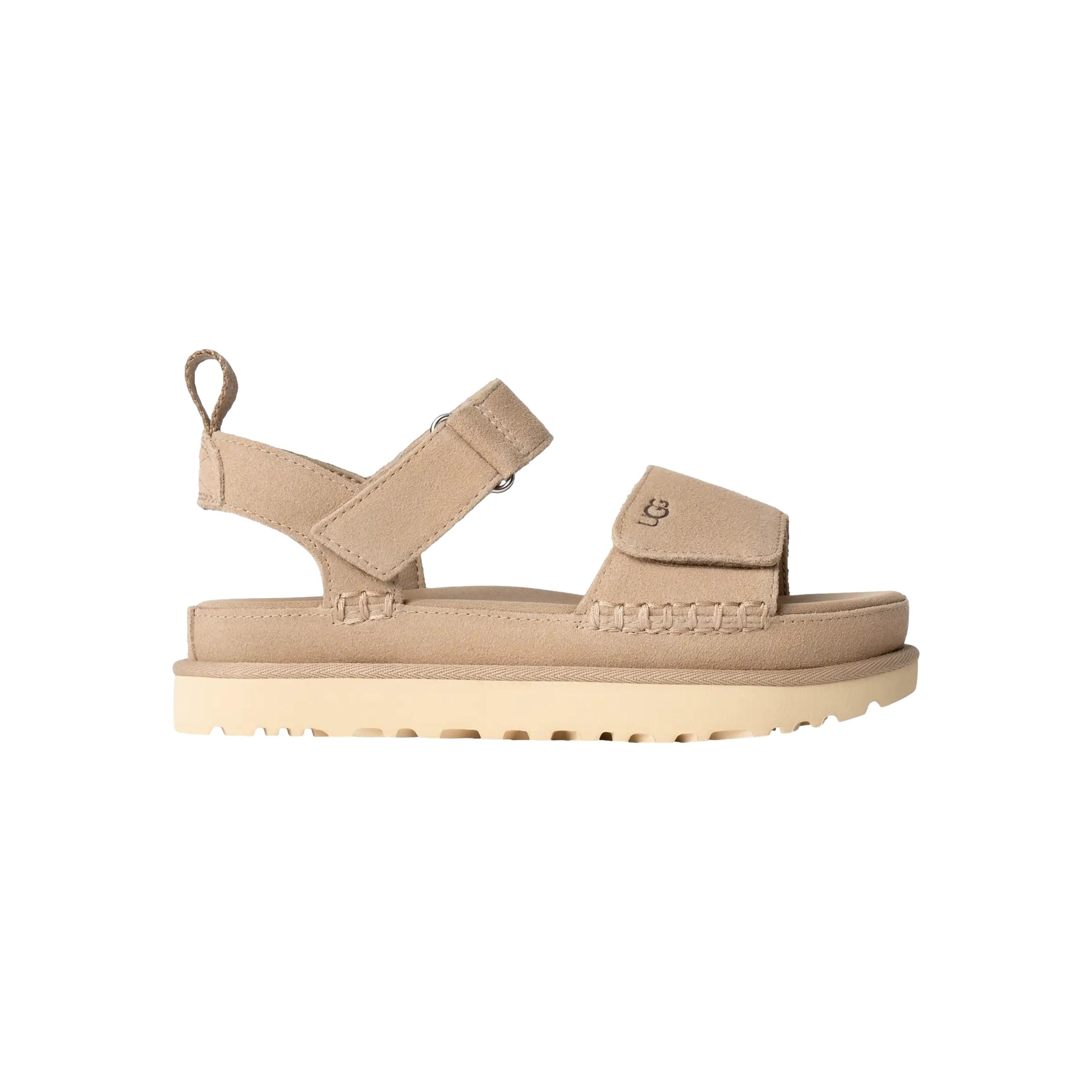 Sandalias UGG  GoldenStar de Ante conTira Ajustable con Velcro Color Beige