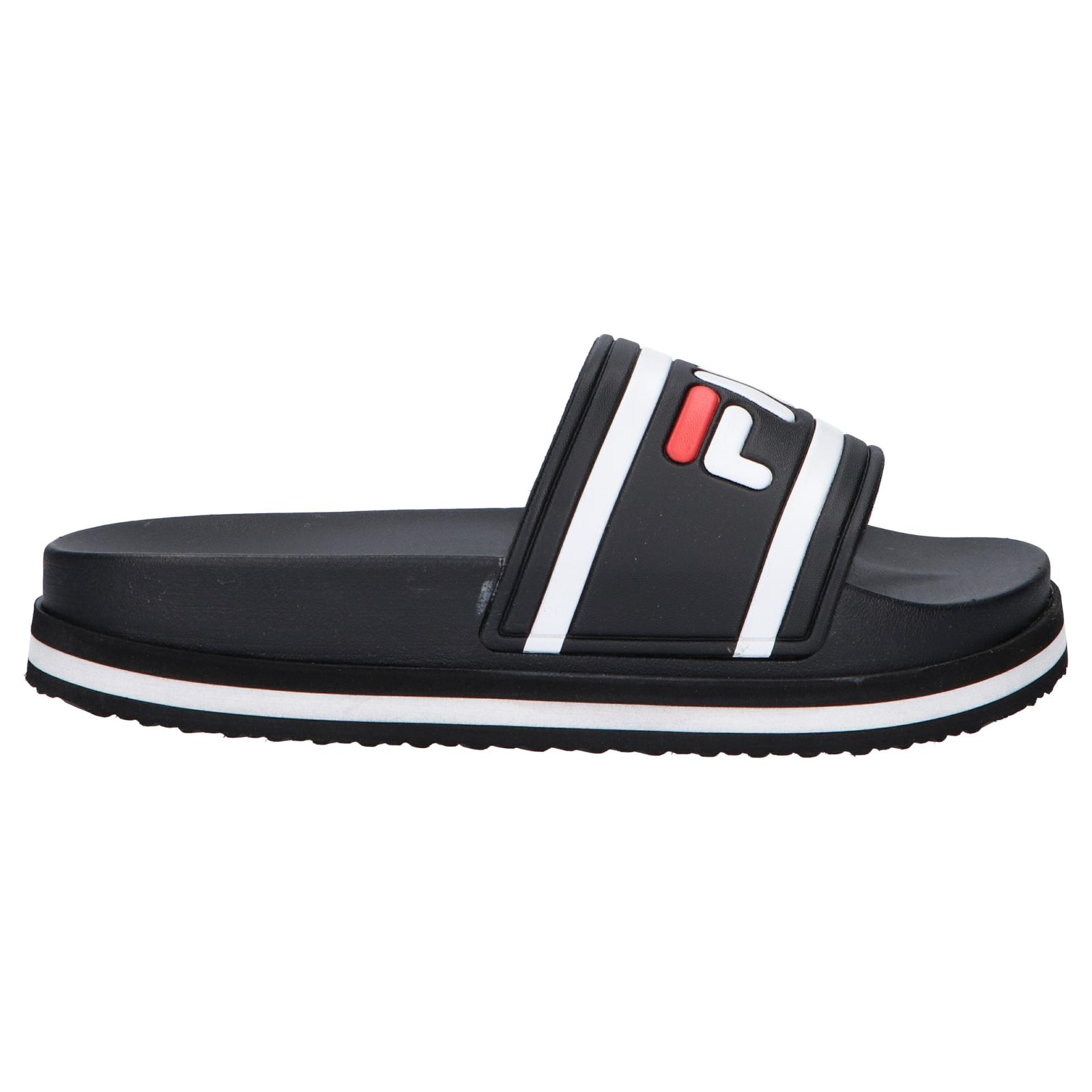 Fila women's flip flops 1010639   11w black morro
