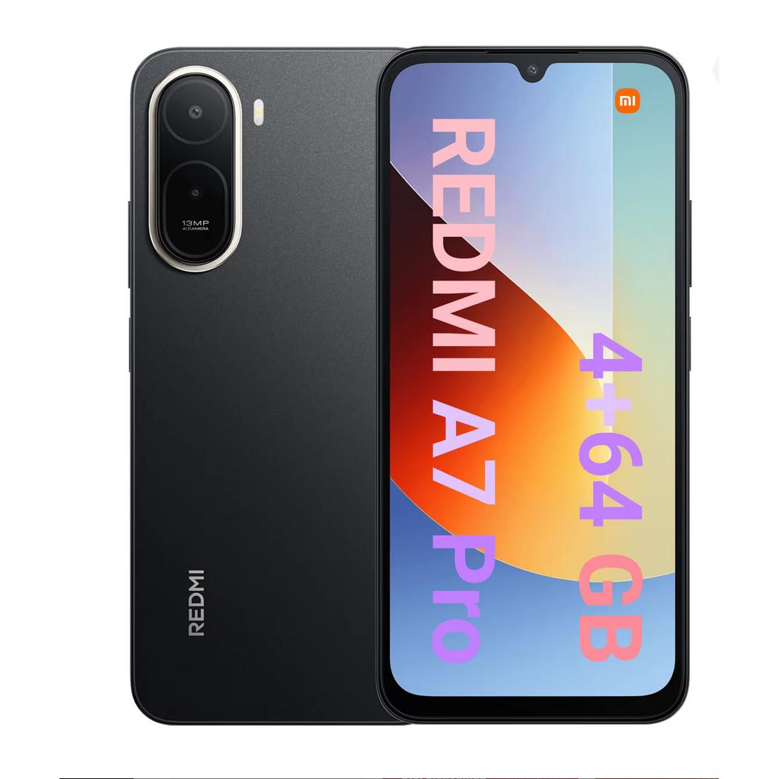 Xiaomi - Smartphone Redmi A7 Pro 6,9 pulgadas HD+ con tasa de refresco de 120 Hz, 4+4 GB RAM y batería de 6000 mAh negro