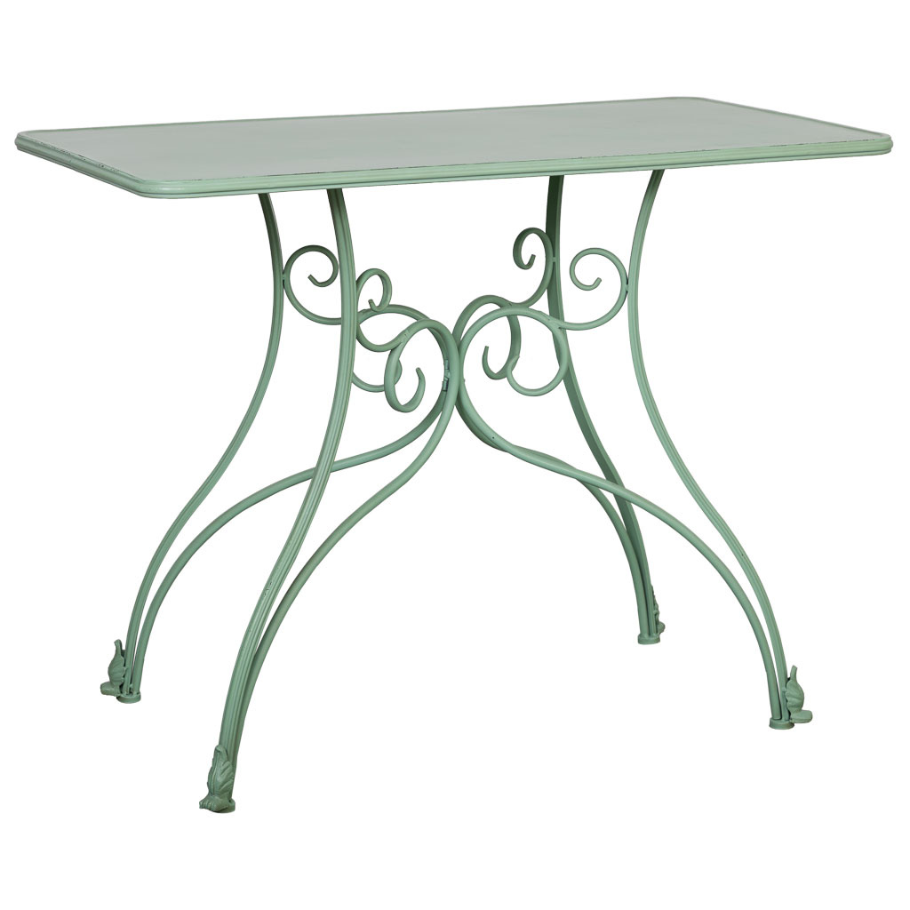 Wonderlust Deco - Recibidor de metal envejecido verde 100x52x76 Verde 100x52x76h cm