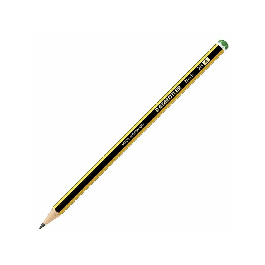 STAEDTLER Noris Lápices de madera Lapiz mas conocidos de grafito escolar Pack 12u 2B,2H,B,H,HB. Lapiz aleman gran calidad garantizada