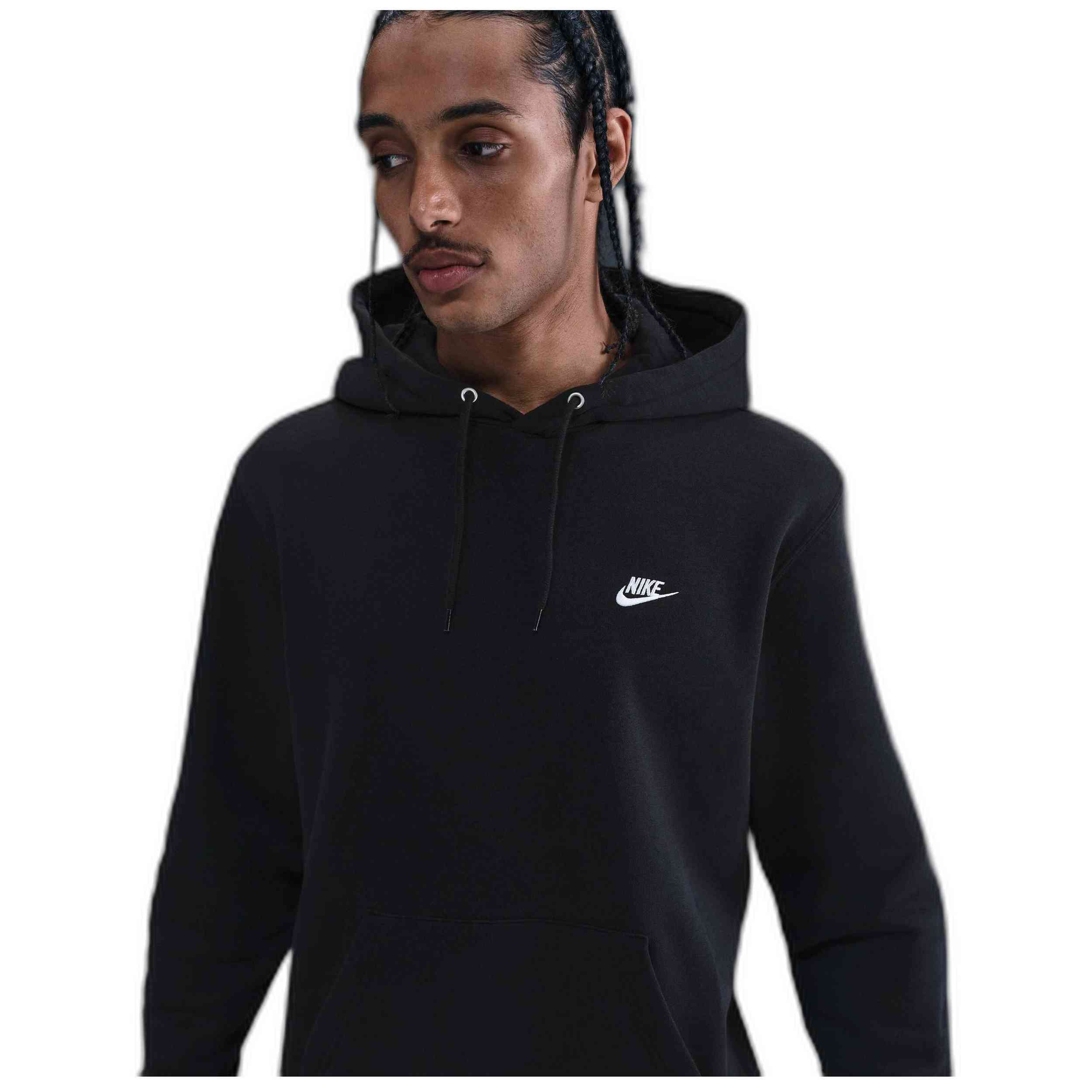 Sudadera Capucha Nike Club Nike en color Negro