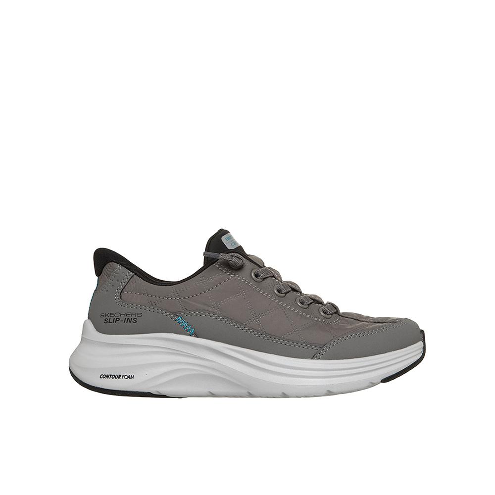Skechers Zapatillas Contour Foam Cozy Fit en color Gris de Niño modelo 403892L_CCBK con plataforma de 3,5cm y cordones 90110