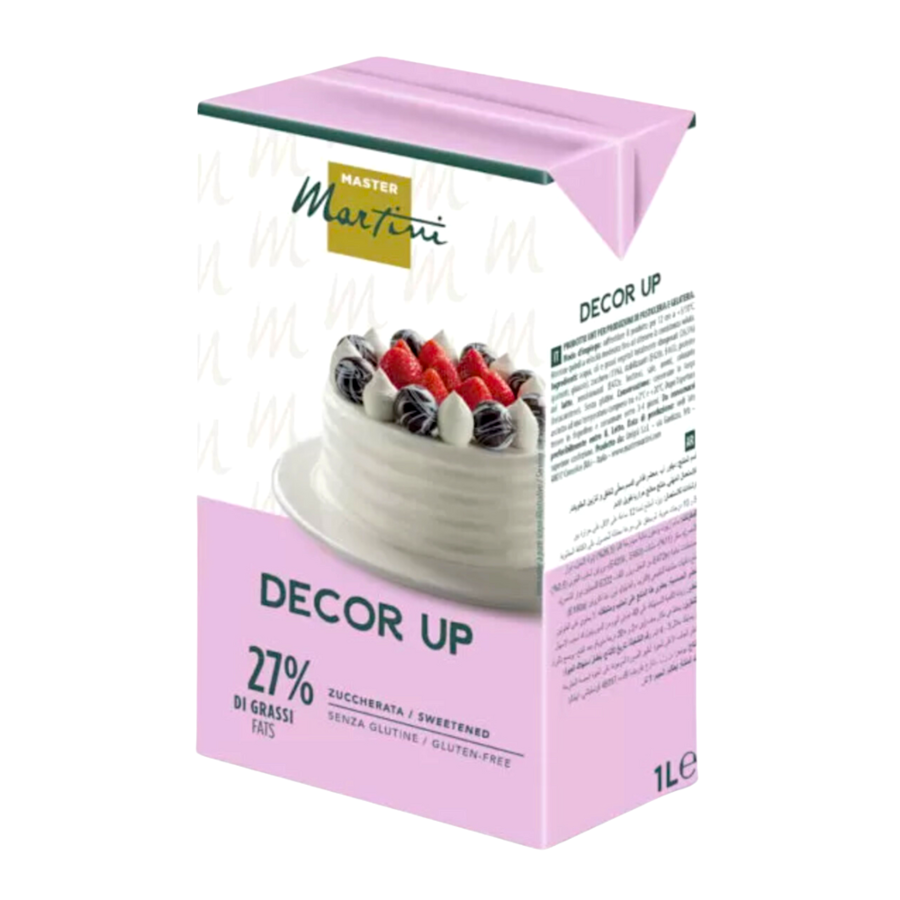 Glotomania Nata Vegetal Decor Up 1 L - Ideal para Rellenos y Montar Nata