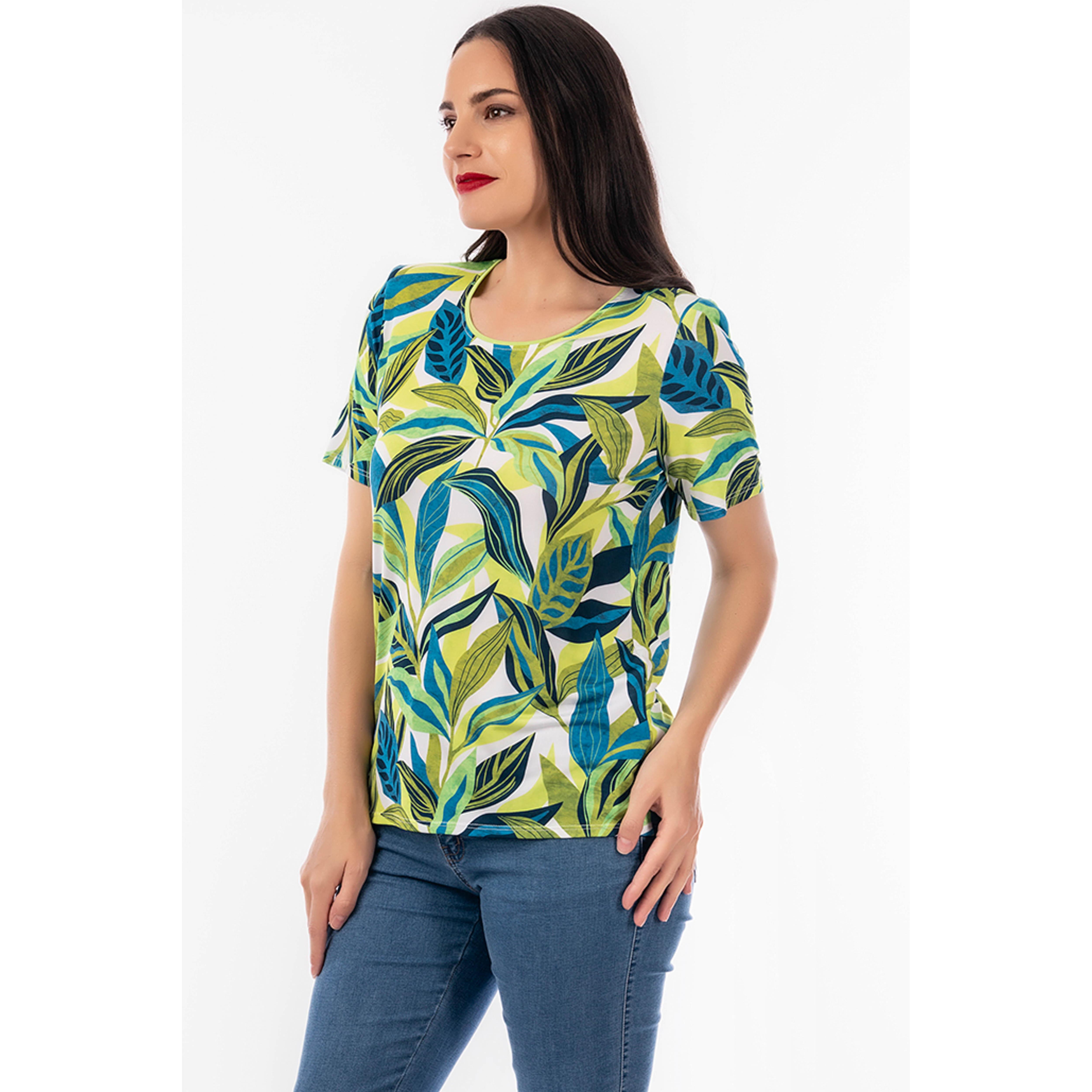 Camiseta de Manga Corta Estampada y Cuello Redondo - Genuine
