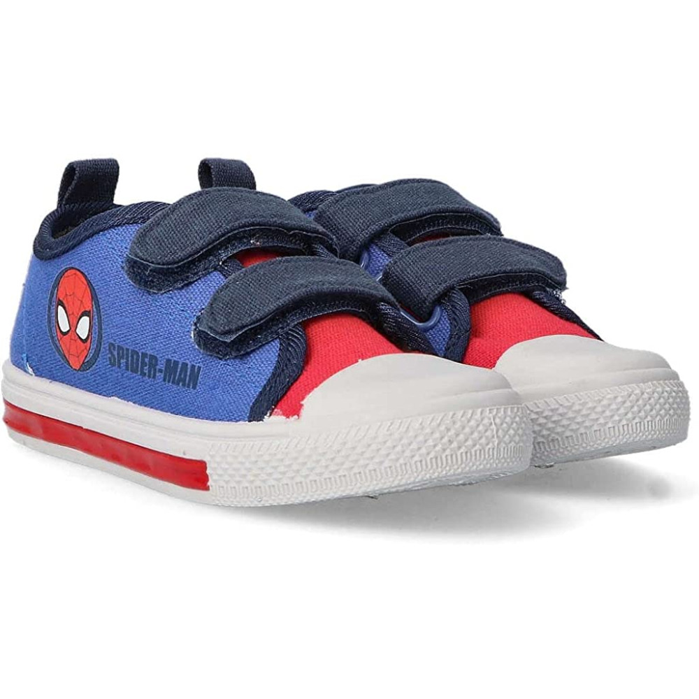 Marvel Spiderman Cerdá Zapatillas Loneta Azules Niño Velcro Oficial