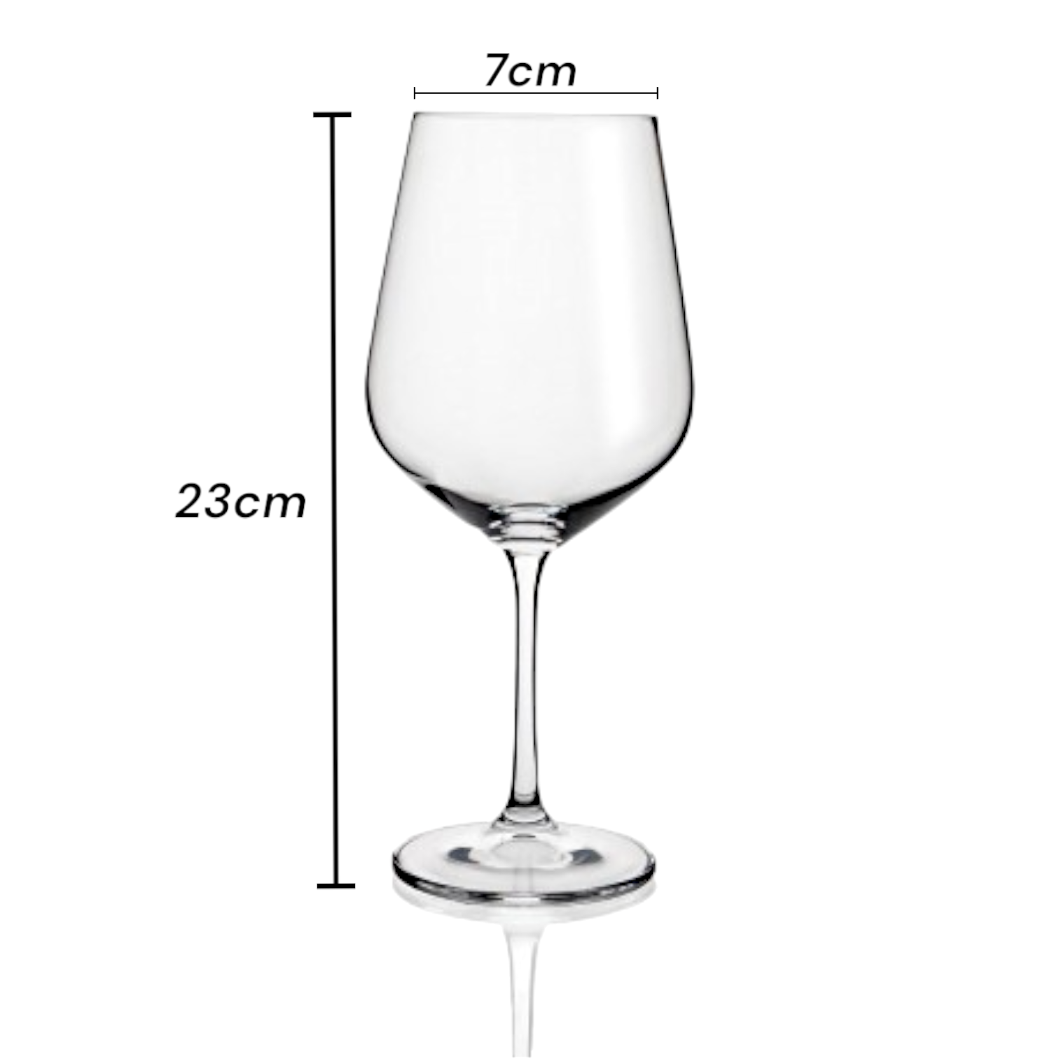Copas de Vino de Cristal Bohemia - Set de 6 Copas Modelo Belia