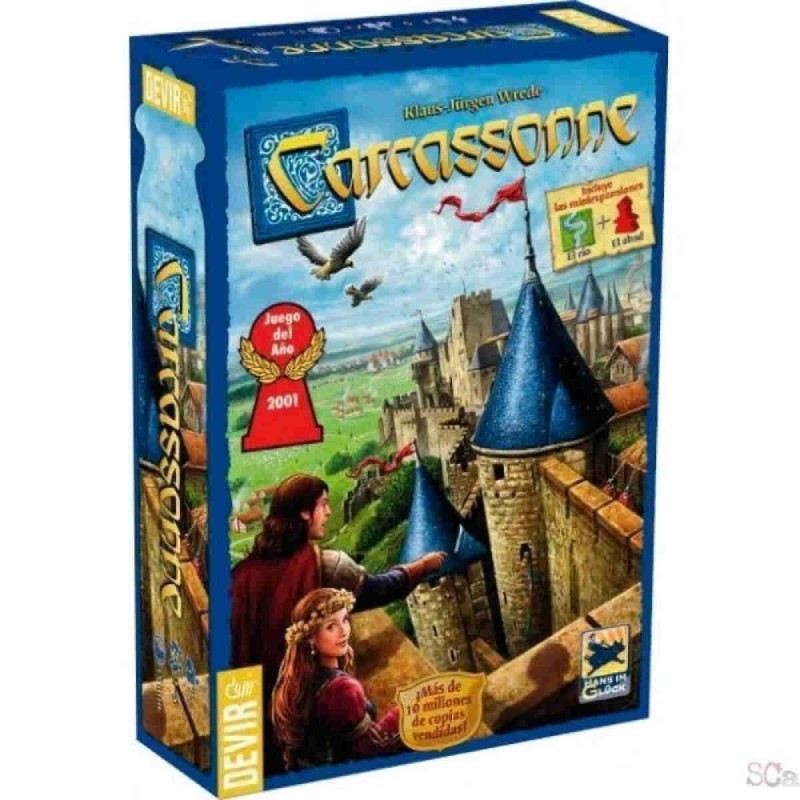 Devir Carcassonne - Juego De Mesa De Estrategia Para 2 A 5 Jugadores