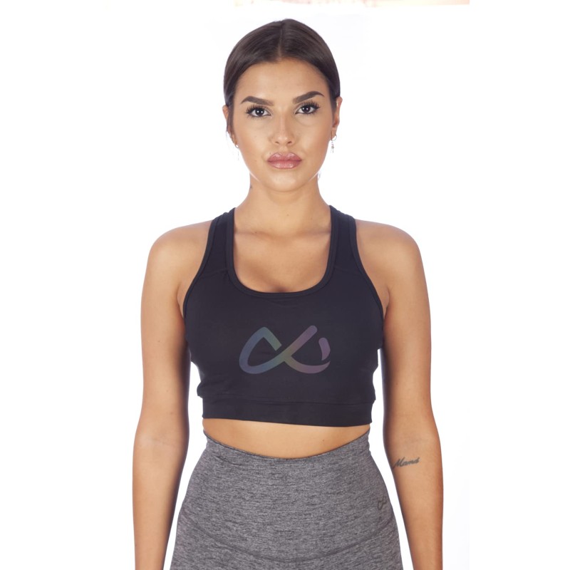 Top Negro Ditchil Sport Bra Fire