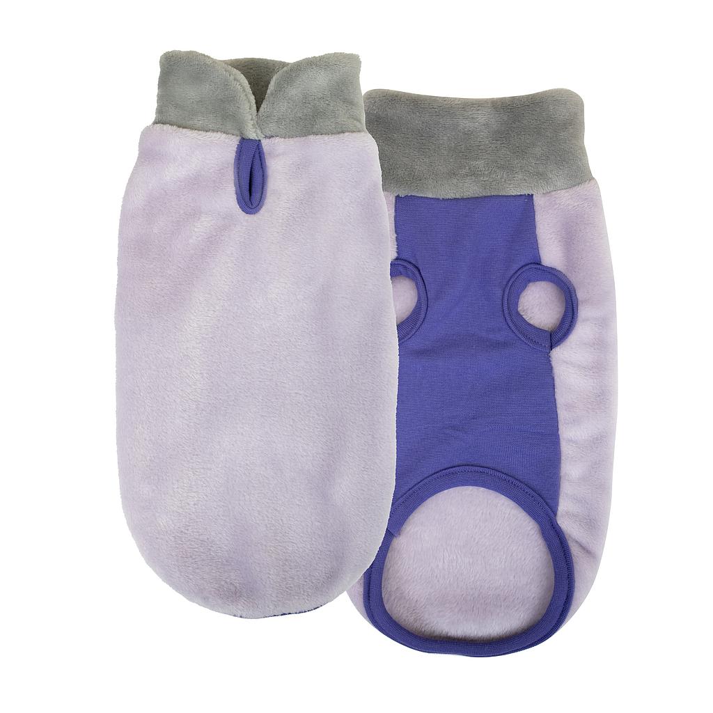 Jersey Polar para Perro Yagu Moda Lila - Ropa de Abrigo Extra Suave (Talla 25)