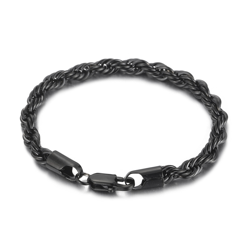 Conjunto de 3 pulsos de Maple de Titanium de Fashion para hombre y Mujer, accesorios finos con Cadena de torsión de Maple de Titanium, Regalos para niños y niños, 20-22 cm.