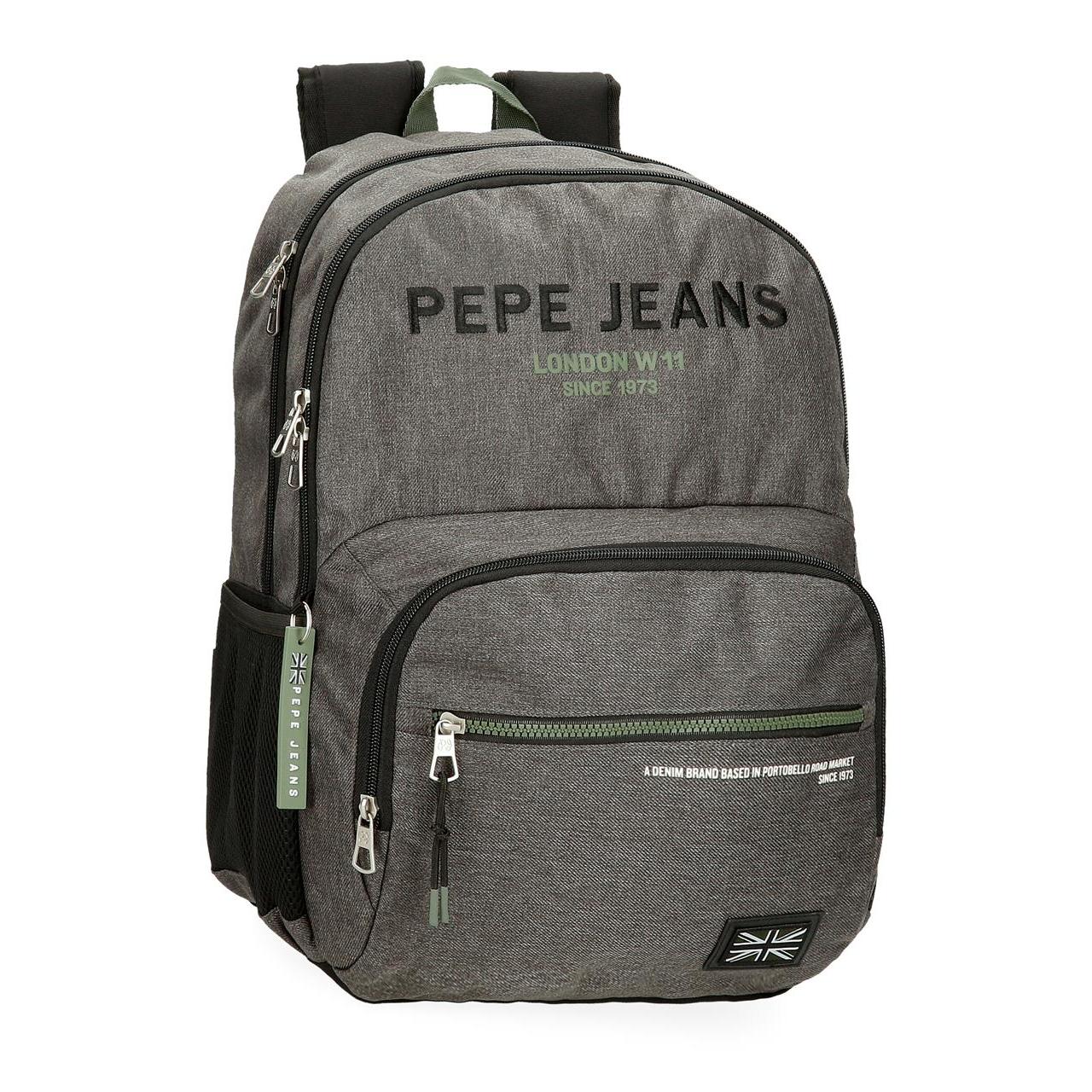 Mochila escolar Pepe jeans Edmon gris