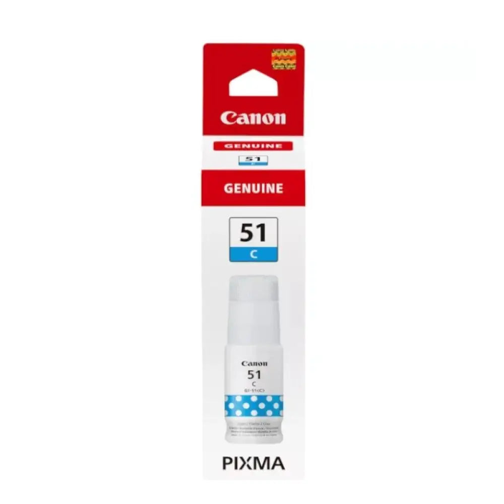 Canon - Botella de tinta cian 70 ml con inyector tipo llave para impresoras PIXMA G3520 G2560 G3560 G1520 G2520, hasta 7700 páginas
