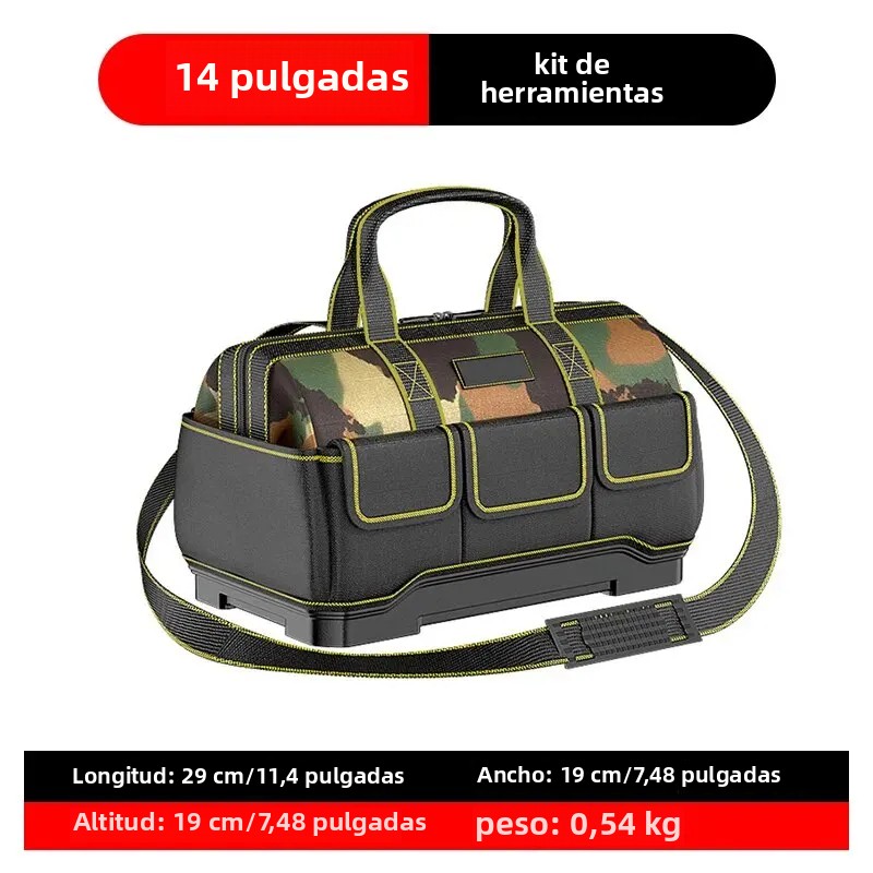 TK Bolsa De Herramientas Profesional Electricista Reflectante Impermeable Con Múltiples Bolsillos Y Material Oxford Duradero 4 Tamaños Disponibles