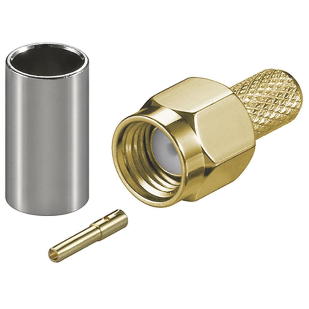 Conector SMA Reverse macho para cable RG58