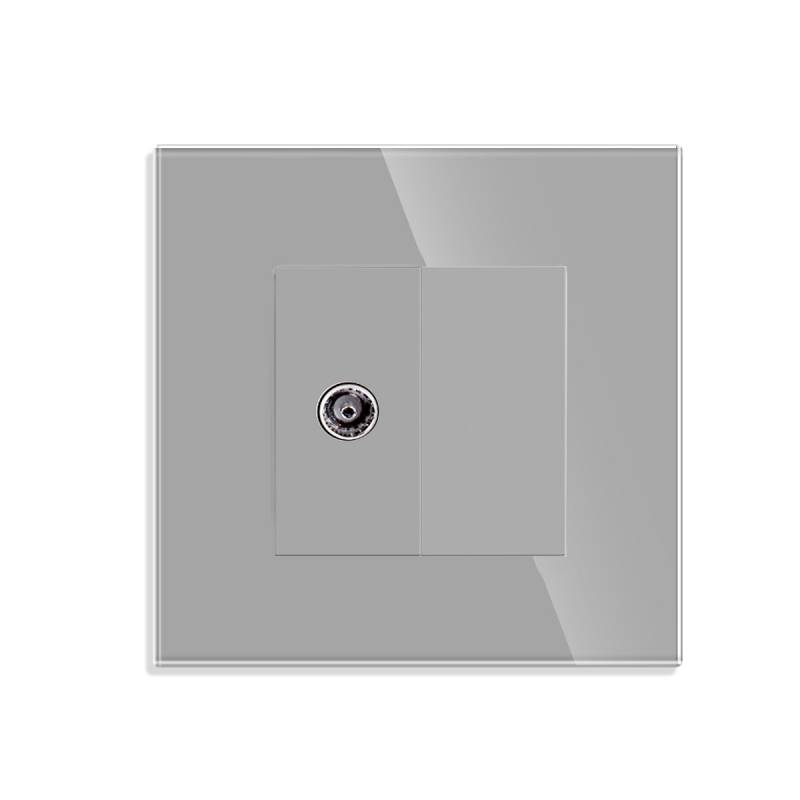 LEDBOX Conector TV, KOOB frontal gris cristal. Sistemas de control, Mecanismos KOOB