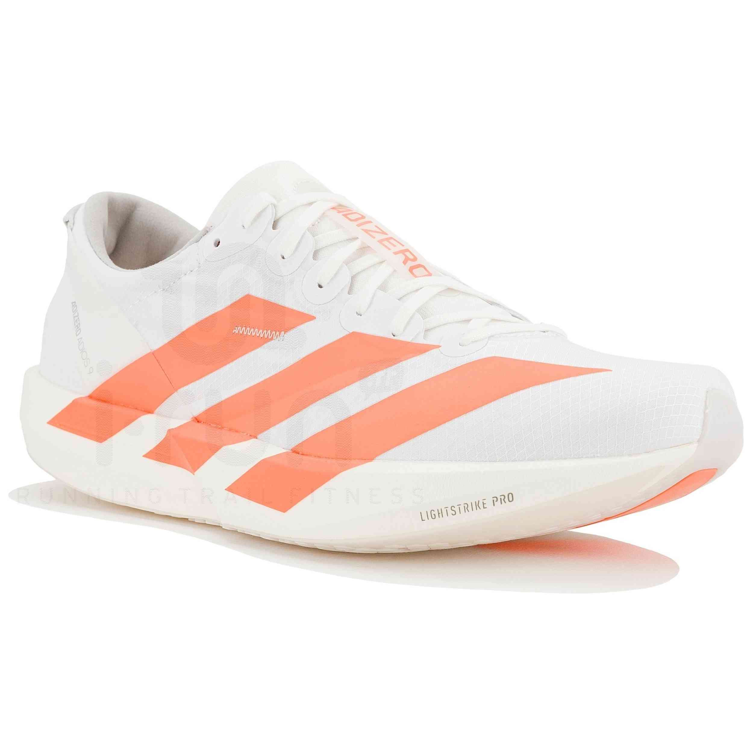 Zapatillas De Running Adidas modelo Zapatillas adidas Adizero Adios 9 blanco puro naranja mujer para Mujer en color Blanco