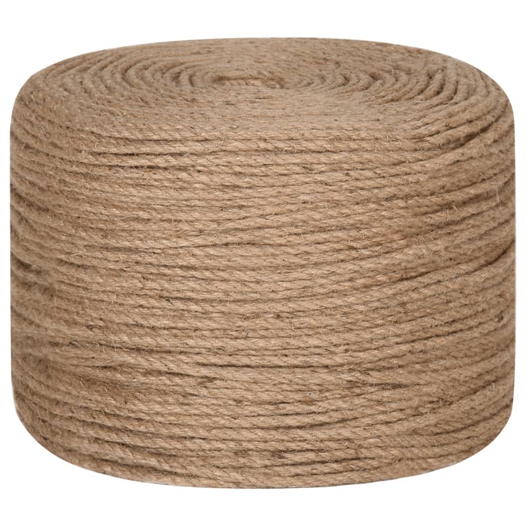 vidaXL Cuerda Soga Cordel Mecate Cabo para Bricolaje 100% Yute Longitud de 500 m Diámetro 4 mm, 6 mm, 8 mm