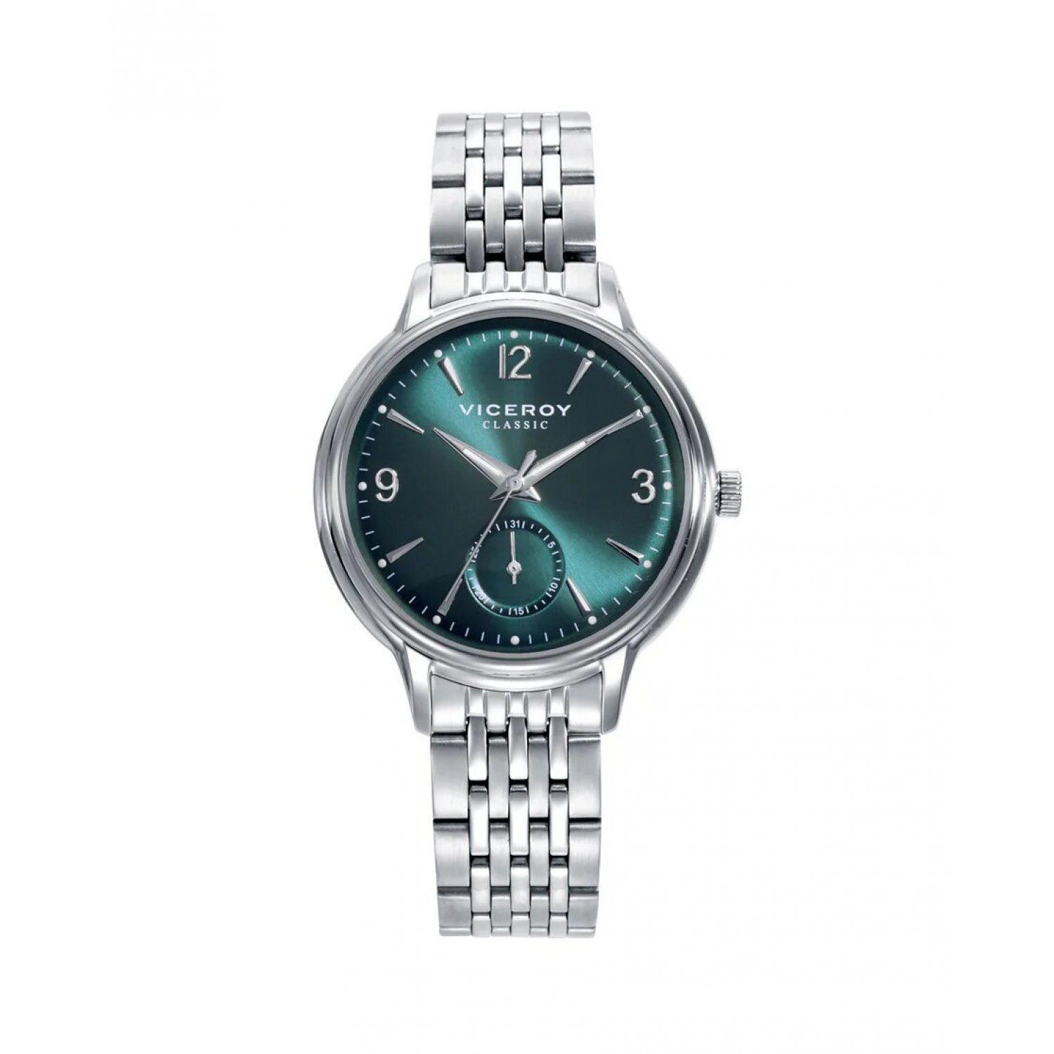 Viceroy Reloj caja de acero 5 atm y brazalete de acero con movimiento cuarzo