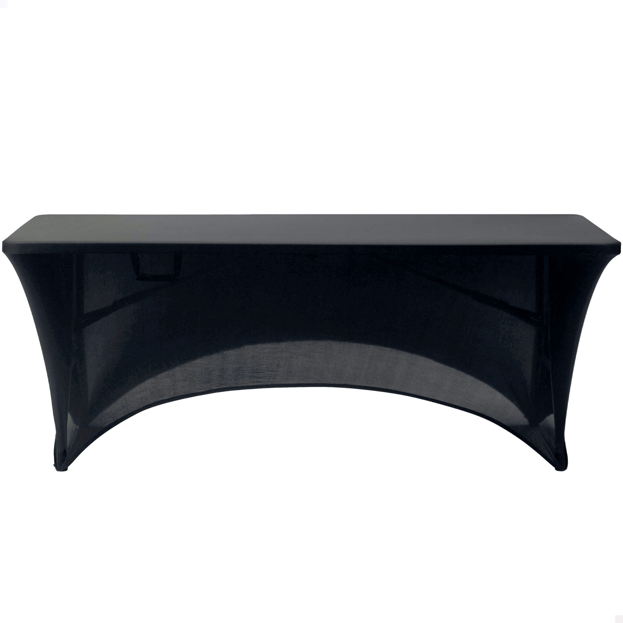 Funda mesa jardín negra AKTIVE, protector elástico 180x61x76 cm para mesas 180 cm, tejido resistente con refuerzo de sujeción, lavable, uso exterior e interior, ideal muebles terraza y eventos, cubremesa ajustable decoración elegante