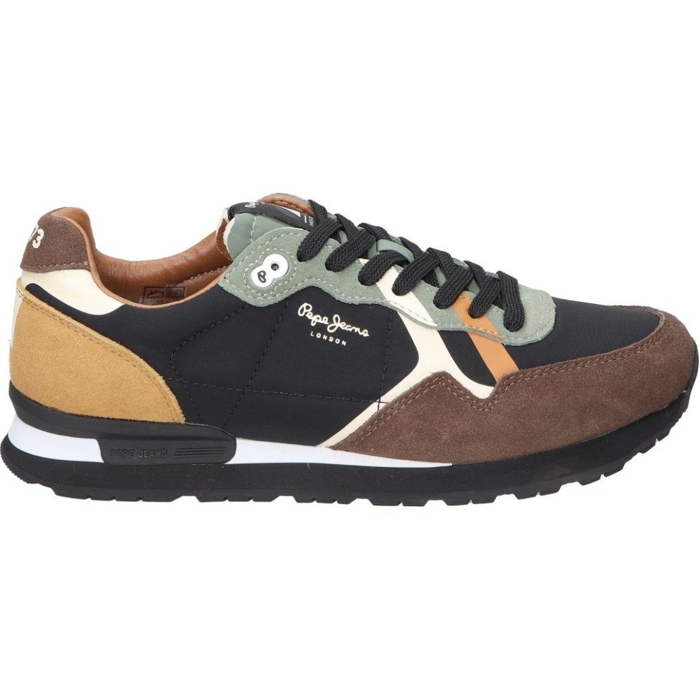 PEPE JEANS | Zapatillas Pepe Jeans para Hombre – Deportivas en Color Marrón con Detalles – Sneakers con Cordones – Estilo Casual – Moda – Cómodas y Combinables – Modelo PMS400002-898