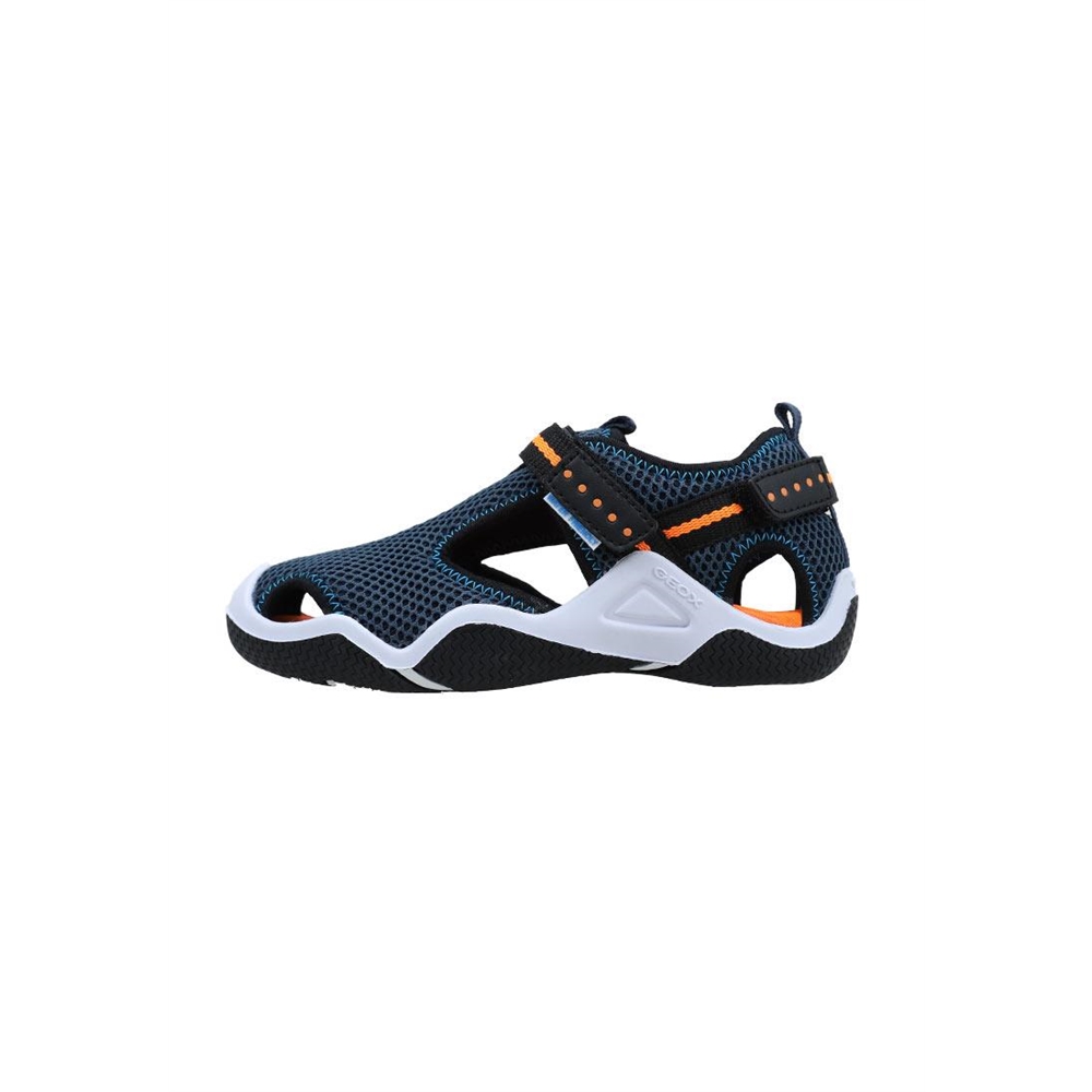Geox JR WADER A Sandalias Planas Niño Azul