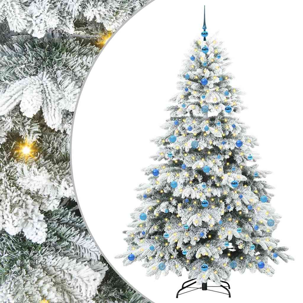 vidaXL Árbol de Navidad artificial con 300 LED 210 cm PE y PVC