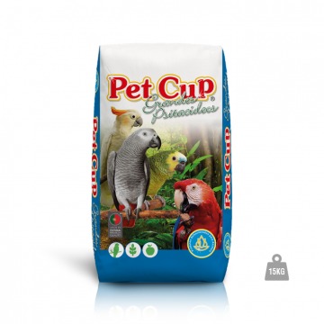 Pet Cup - Mistura Papagaios Africanos Premium - 15kg