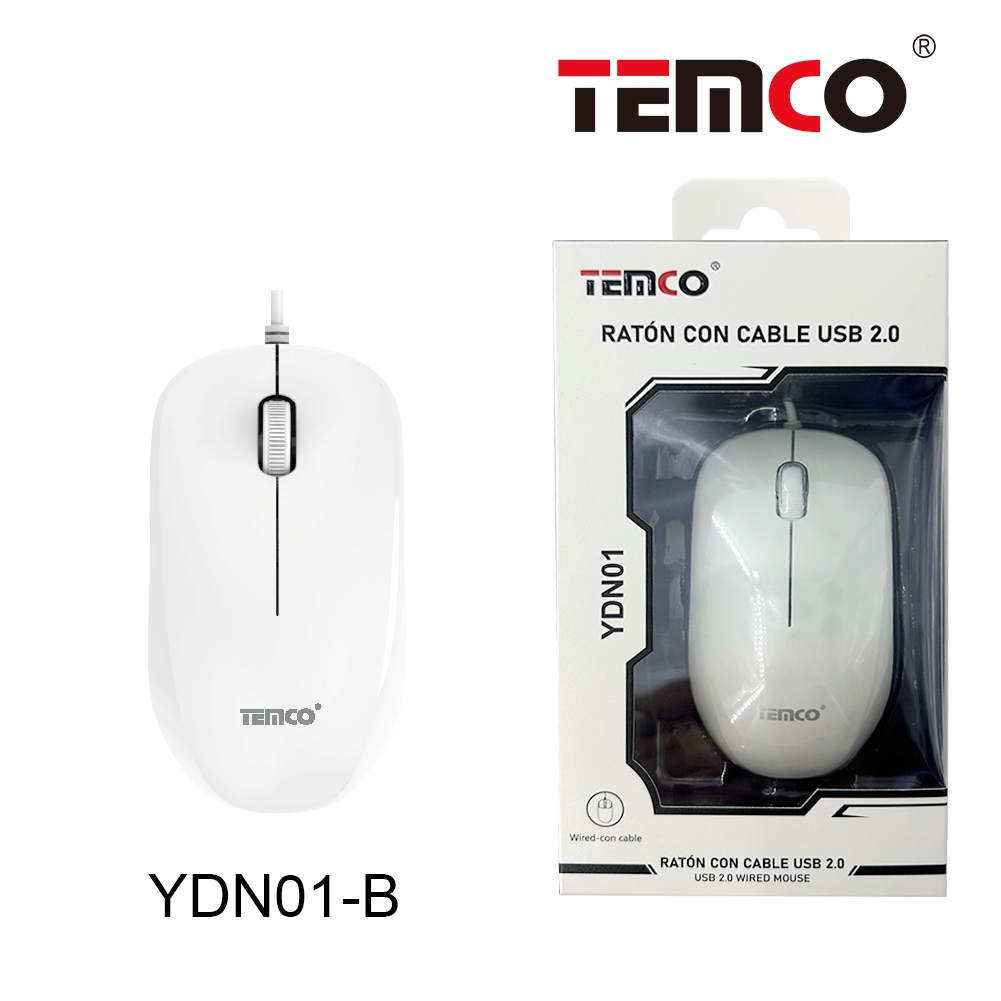 Ratón con cable Blanco