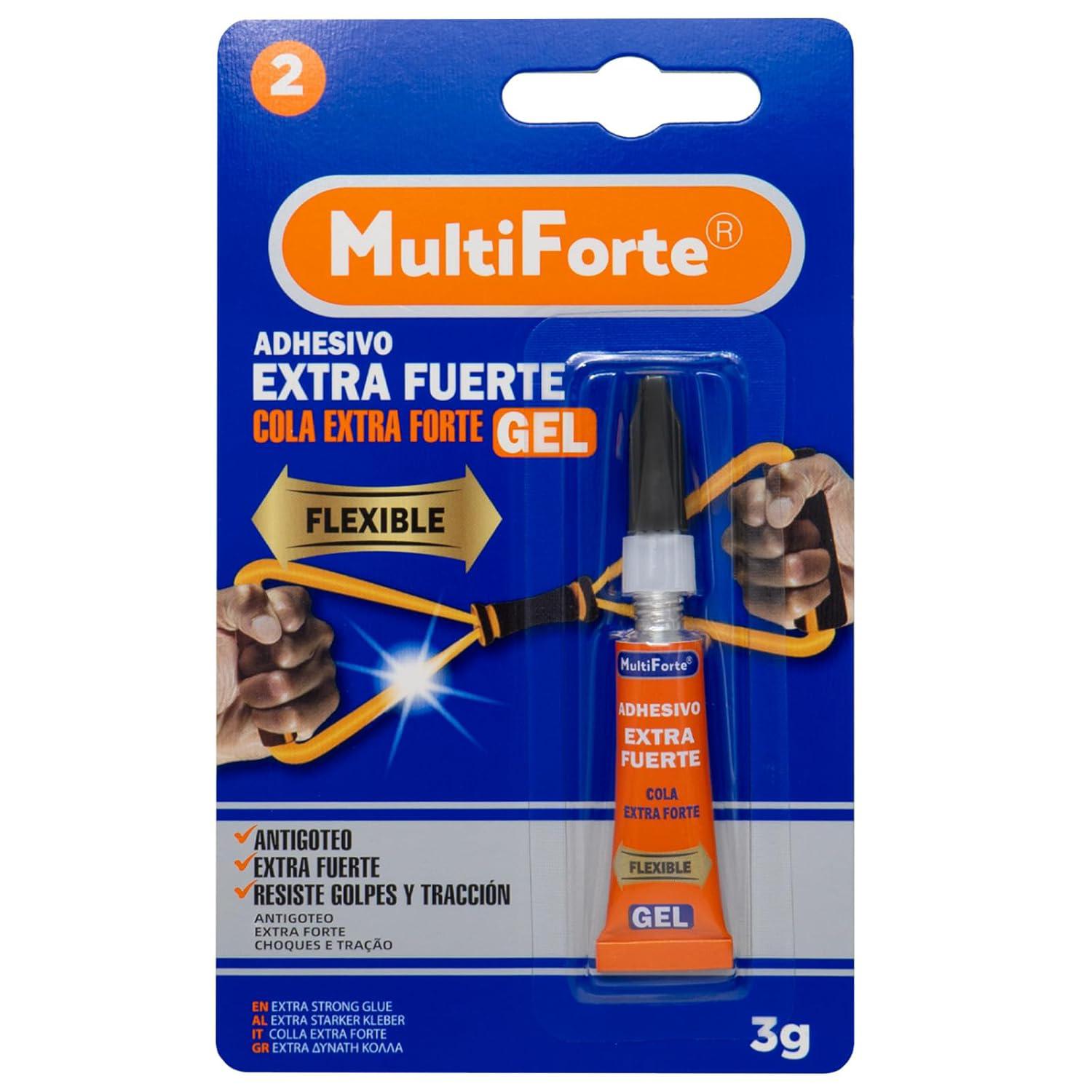 Pack 6 Adhesivos Extra Fuertes 3g – Pegamento Multiusos Flexible o Adhesivo Especial Cristal y Cerámica – Secado Rápido, Unión Invisible y Alta Resistencia – Reparaciones en Hogar, Bricolaje y Manualidades