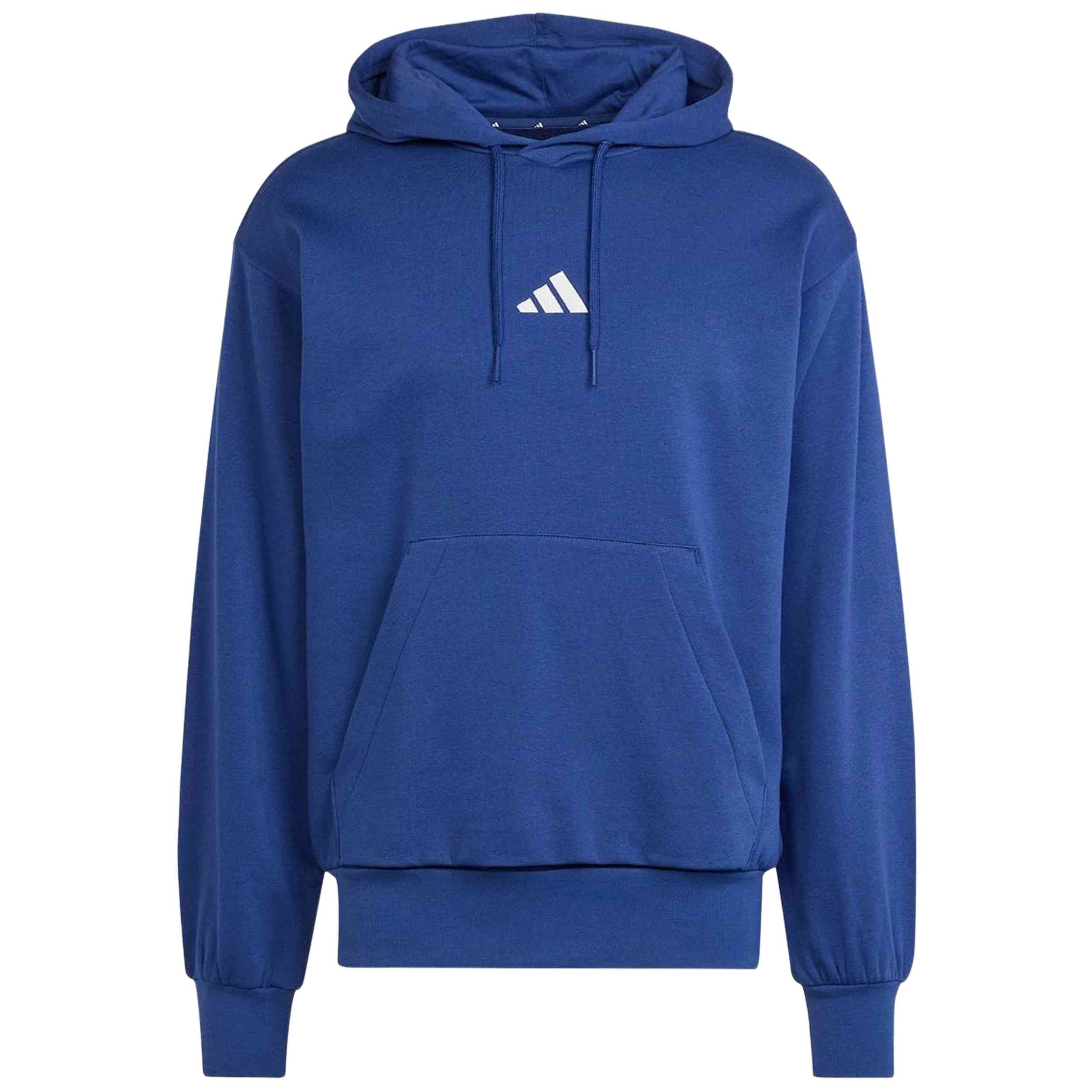 Sudadera Con Capucha Adidas modelo Sudadera con capucha adidas Essentials Feelcozy Fleece azul oscuro blanco para hombre y mujer en color Azul