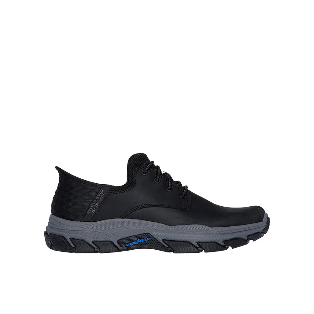 Skechers Slip-ins: Respected - Garville Zapatos casual para hombre negros en piel y sintético 85767
