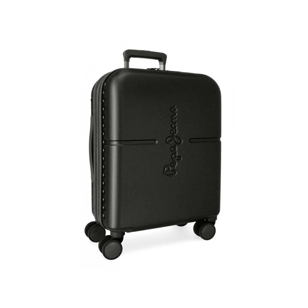 Maleta cabina expandible Pepe Jeans Highlight negra