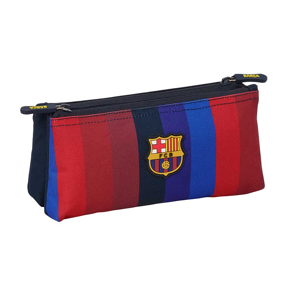 SAFTA | Neceseres FC Barcelona 1ª Equipación 26/27, Organizadores Escolares y Estuches de Aseo con Asa Lateral y Cremallera, Modelos Simple, Doble y Adaptable a Carro, Licencia Oficial