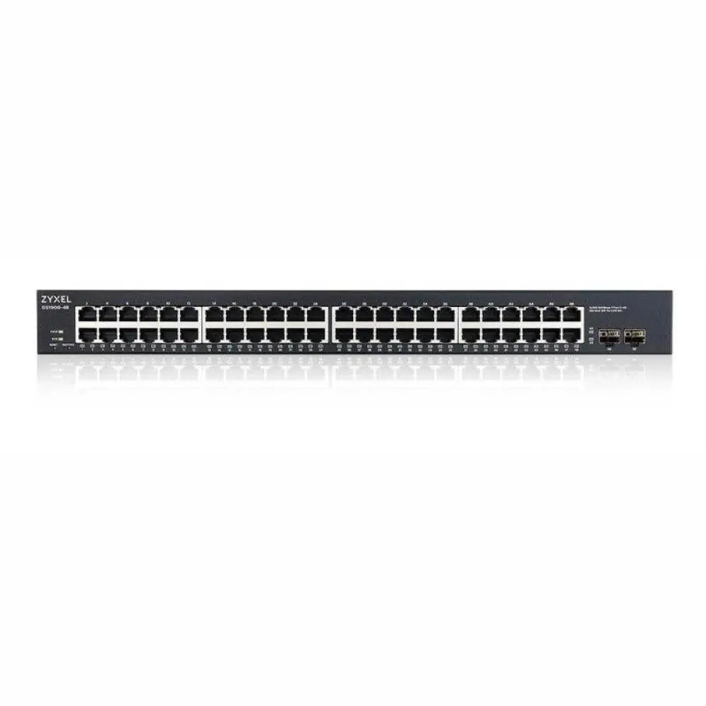 Zyxel - Switch gestionado L2 48 puertos GS1900-48-EU0102F con rendimiento Gigabit y gestión inteligente para PYMES